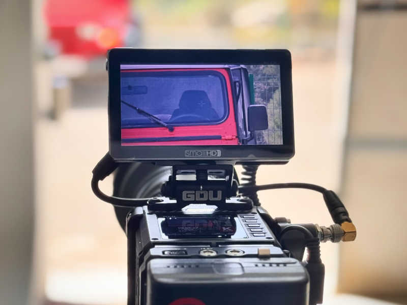 Ibiza film crew using Red Pro 300mm T2.9 PL S35 lens for commercial shoots