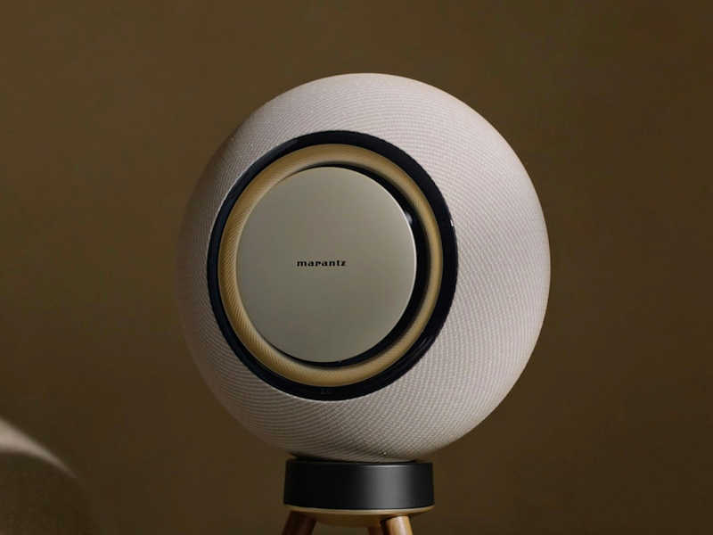 Advertising film crew in Ibiza shooting commercial with Marantz speaker